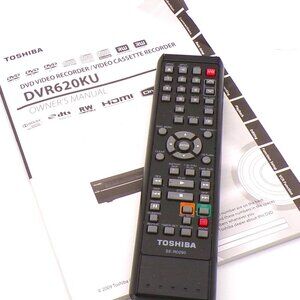 Vintage Toshiba DVD Video Recorder/Video Cassette Recorder Manual and Remote